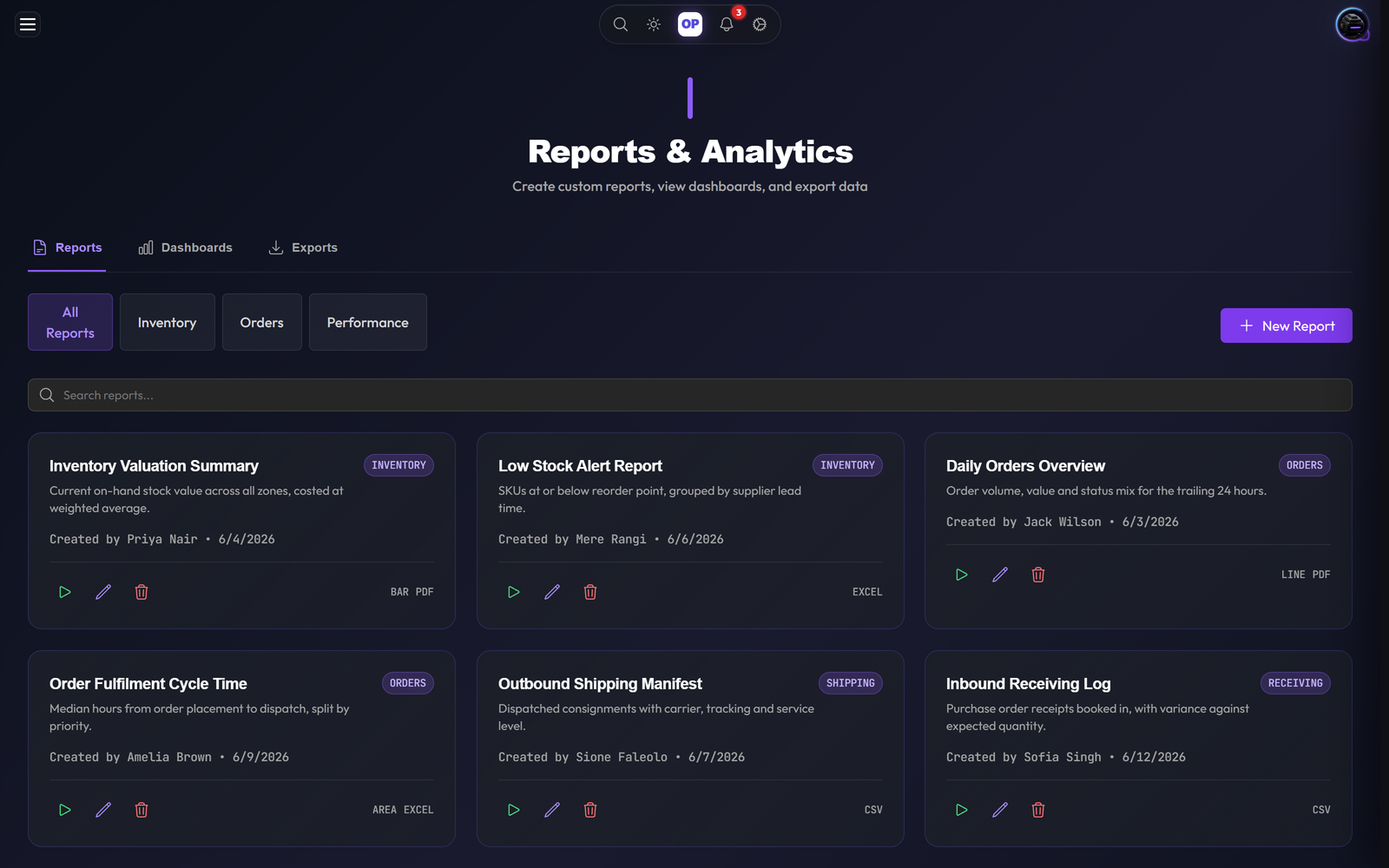 ML/AI Predictions module, OpsUI product screenshot